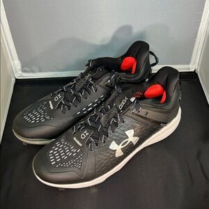 Under Armour Yard Baseball Cleats Men’s 8 Black Metal Spikes NWT Athletic